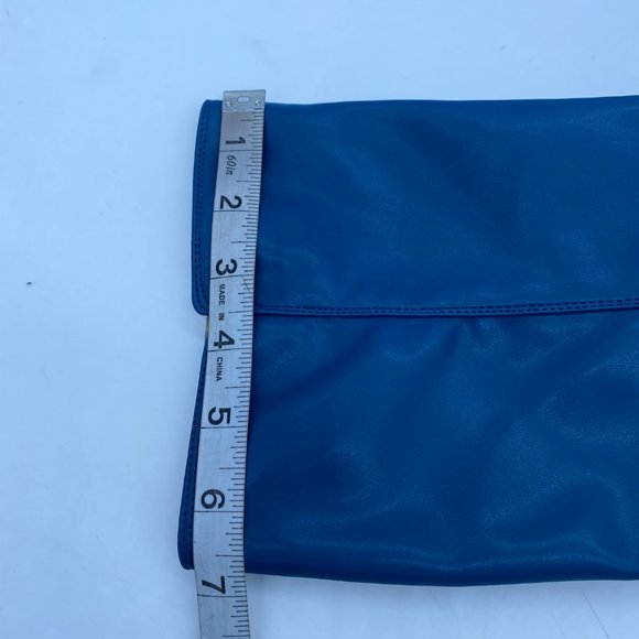 Blue Side Zipper Wedge High Heels Over The Knee Thigh High Boots - Picture 13 of 14